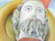 "Johannes der Täufer" (Dommuseum Freising), "Spanischer Jesus" (Bodemuseum Berlin), jeweils 15 x 10 cm, Öl auf Leinwand, 2011