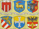 "Seziertes Mittleres Wappen Österreichs (1915 – 1918)", 20teilig, je 30 x 24 cm, Acryl und Tusche auf Leinwand, 2013 (Foto: J. Weyers)